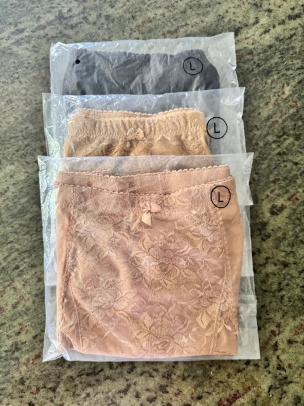 Rhonda Shear Pin-Up Lace Underwear Pack of 3 size L